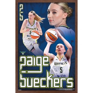 Trends International WNBA Dallas Wings - Paige Bueckers 25 Framed Wall Poster Prints - 1 of 4