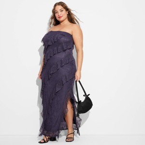 Women's Lace Ruffle Maxi Bodycon Dress - Wild Fable™ - 1 of 3