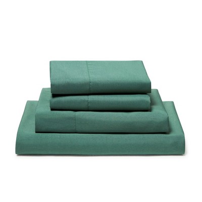 Hunter Green Queen Bamboo Rayon 4-Piece Sheet Set