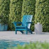 Flash Furniture Halifax Adirondack Chair with Cup Holder, Weather Resistant HDPE Adirondack Chair - 4 of 4