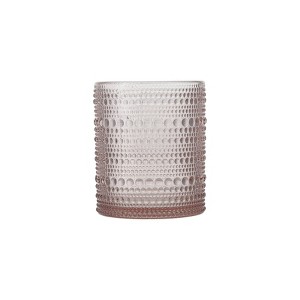 10oz Vintage Beaded Glass Short Tumbler - 1 of 2