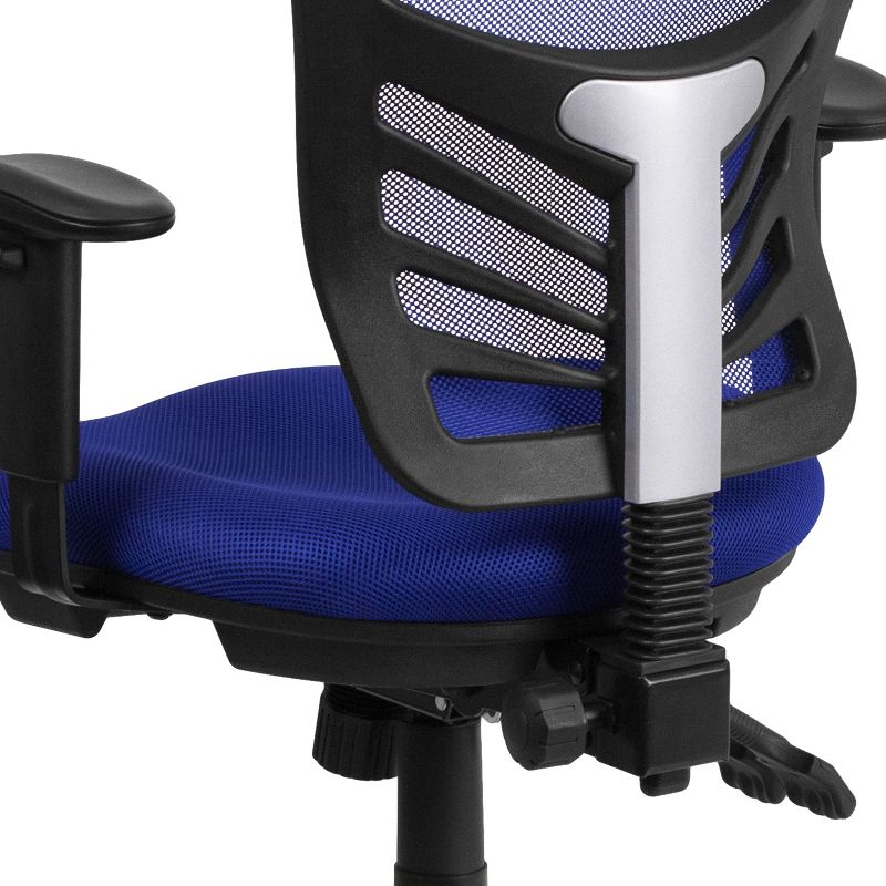 Flash Furniture Mid-Back Mesh Multifunction Executive Swivel Ergonomic Office Chair with Adjustable Arms, 5 of 12