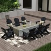 WestinTrends Tuscany HIPS Outdoor Patio Folding Adirondack Chair (Set of 8) - 2 of 4