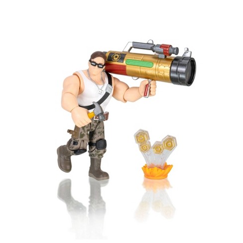 Roblox Imagination Collection Davy Bazooka Figure Pack Includes Exclusive Virtual Item Target - beer roblox