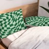 Deny Designs Mariamariacreative Play Checkers Sage King Duvet and Sham Set (2-3pc Set) - 4 of 4