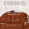 MOONMISS corduroy fabric, comfortable monochrome double sofa, suitable for living rooms and bedrooms - 3 of 4