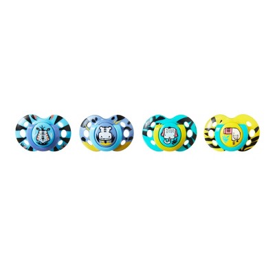 Tommee Tippee Closer To Nature Fun Style Baby Pacifier - 4pk 6-18 Months