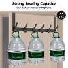LunaLulinlk Over The Door Hook,Over Door Towel Rack with 6-Dual Coat Hooks, Door Coat Hanger Door Hooks for Hanging Clothes,Back of Door,Black - 3 of 4