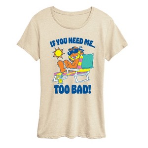 Women's - Garfield - Too Bad Garfield Short Sleeve Graphic T-Shirt - 1 of 4