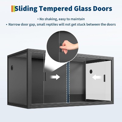 Carbon steel+tempered glass+PS+PVC climbing pet cage without black color