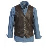 Gioberti Men's 5 Button Faux Leather Vest - 4 of 4
