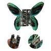 Unique Bargains Women's Butterfly Hair Clips 4.49"x3.35"x1.57" Green Black 1 Pc - 3 of 3