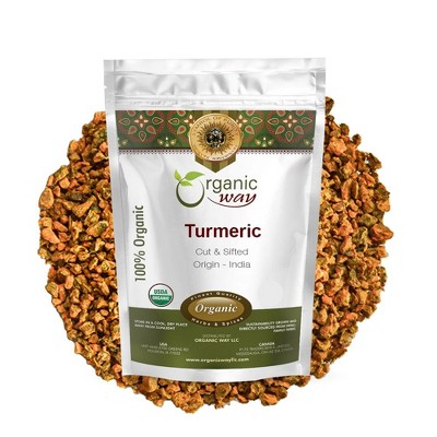 Organic Turmeric Cut & Sifted 1/2 Lbs