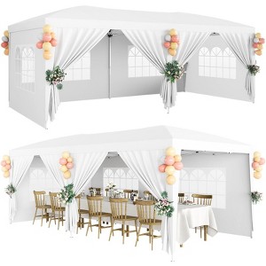10'x20' Heavy Duty Pop Up Canopy Tent – Commercial Grade with 6 Sidewalls & Adjustable Height for Parties/Events - 1 of 4
