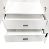 Keloyid White Wood 62.99 in. Armoire with 2 Drawers and 7 Shelves - 4 of 4