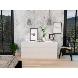 CAVINAS Dresser for Bedroom,Wood Dressers & Chest of Drawers with 6 Drawer for Dining Room,Living Room,Entryway - 1 of 4