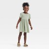 Toddler Girls' Short Sleeve Ribbed Dress - Cat & Jack™ - 3 of 3