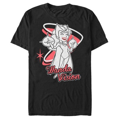 Men's Marvel Wandavision Wanda Cartoon T-shirt : Target