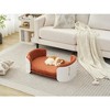 Lyngins Elevated Cat and Dog Sofa Bed with Removable Cover – Indoor/Outdoor Pet Sofa for Small Dogs and Medium Cats, Scandinavian Style Cat Couch Bed - 3 of 4