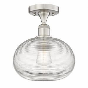 Ithaca - 1 Light Semi-Flush Mount In Industrial Style-9.63 Inches Tall and 10 Inches Wide - 1 of 1