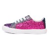 Olivia Miller Girl's Glitter Low Top Sneakers - 3 of 4