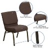 Emma and Oliver 4 Pack 21''W Stacking Church Chair - 4 of 4