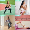 Unique Bargains Elastic Fabric Non-Slip Workout Loops Leg Booty Resistance Bands 3 Pcs - 3 of 3