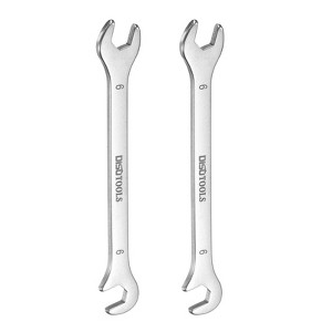 Unique Bargains 30Cr13 Stainless Steel Auto Repairs Thin Double Open-End Wrenches 2 Pcs - 1 of 4