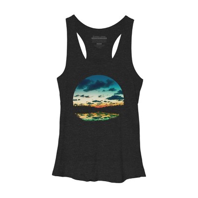 Women's Design By Humans Summer Sunset By BobyBerto Racerback Tank Top