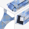 INSPIRE CHIC Plaid Woven Self-tied Striped Skinny Necktie 2.8" for College Graduation Campus 1 Pc - 3 of 4
