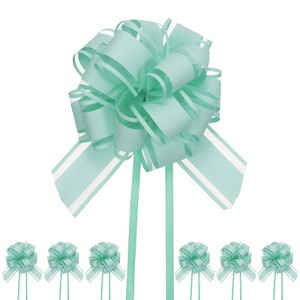 Unique Bargains Plastic Glossy Appearance Waterproof Gift Wrapping Pull Bows 20 Pcs - 1 of 4