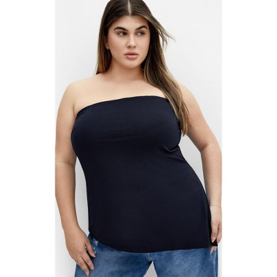 Women's Plus Size Charley Top - navy | CITY CHIC
