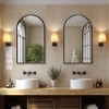 Lyngins Arched Bathroom Mirror, Bathroom Wall Mirror, Anti-Fog HD Explosion-Proof Bathroom Decor, Metal Frame Vanity Mirror for Bedroom/Living Room - 2 of 4