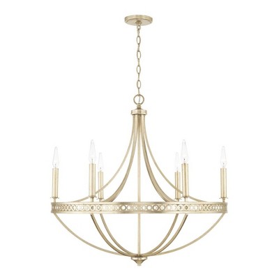 Capital Lighting Isabella 6 - Light Chandelier in  Winter Gold