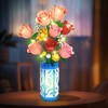 Cubimana 12 Flowers Succulents 3.6MM Mini Building Set, 747PCS Flower Botanical Collection for Office Home Décor Plant Toy for 6+ - 4 of 4