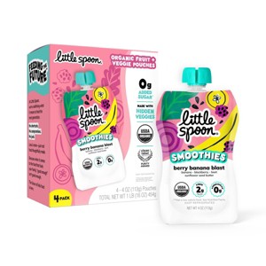 Little Spoon Berry Banana Blast Smoothie Pouches - 16oz/4ct - 1 of 4