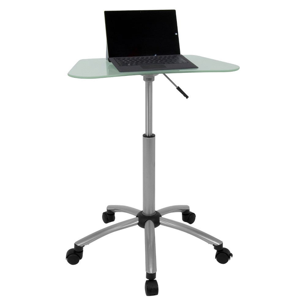 Photos - Office Desk Computer Stand - Light Silver - Studio Designs