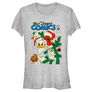 Juniors Mickey & Friends Retro Donald Holiday Magazine T Shirt - 1 of 4
