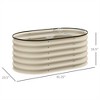 YONWAY Galvanized Raised Garden Bed Kit,Elevated Planter Box with Safety Edging, Easy DIY Stock Tank for Growing Flowers and Herbs - 3 of 4