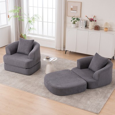 Aukfa 2-in-1 Folding Sofa Bed, Sleeper Couch, Foldable Mattress Futon with Pillow, Chaise Lounge Chair Indoor for Living Room Bedroom