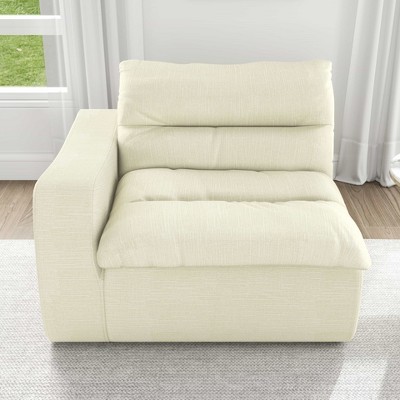 Spassway Comfortable Lounge Chair, 33"H x 36"W, Perfect for Living Rooms, Bedrooms Reading Books, Beige/Yellow Available