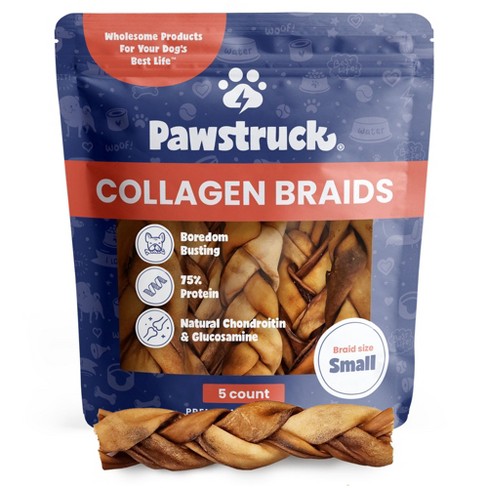 Pawstruck Natural Beef Collagen Braids For Dogs - Tough Long Lasting ...