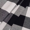 Cotton Plaid Rug 3'x5' Black White Checked Washable Indoor Outdoor Doormat for Front Door, Porch, Kitchen,bath - 3 of 4