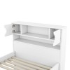 CAVINAS Twin Size Platform Bed Modern Wooden Bed Frame with Storage Headboard, Open Shelf and 4 Storage Drawers for Bedroom - 4 of 4