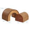 ECR4Kids SoftZone Tree Tunnel and Climber, Chocolate, 2-Piece - 2 of 4