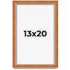 PosterPalooza | Classic Brown Picture Frame - UV Acrylic, Foam Board Backing, Hanging Hardware - 2 of 4