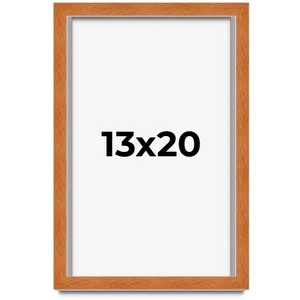 PosterPalooza | Modernist Brown Picture Frame - UV Acrylic, Foam Board Backing, Hanging Hardware - 1 of 4