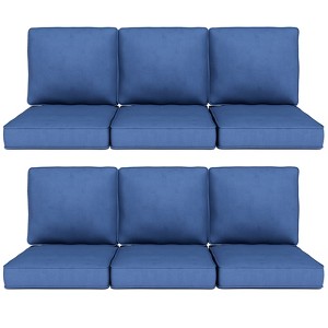 Buenhomino Outdoor Patio Chair Cushions Set, Olefin Fabric Weather-Resistant Outdoor Cushion with zipper - 1 of 4