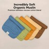 5pk Lumi Muslin Burp Cloths for Baby Boys, Girls, Organic Baby Burp Cloths, Burping Cloths for Babies - 4 of 4