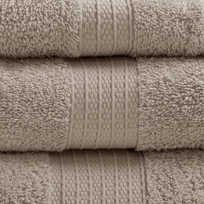 Organic Cotton Beige 6-Piece Bath Towel Set